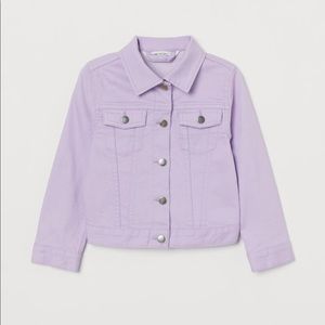 H&M toddler purple denim jacket. Size 3T